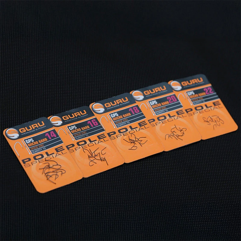 Guru Pole Special Spade End Barbed Hooks